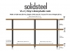 Solidsteel VL-3 Black/Walnut